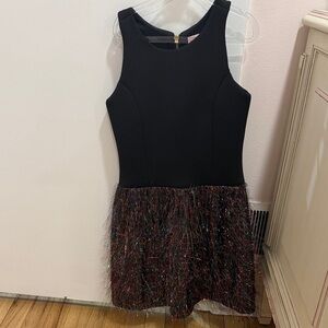 Zoe Ltd Black and Multicolor Formal Kids Dress